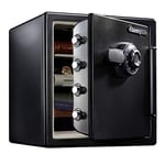 SentrySafe Fireproof and Waterproof Steel Home Safe with Dial Combination Lock, Secure Documents, Jewelry and Valuables, 34.8 Litres, 17.8 x 16.3 x 19.3 x Inches, SFW123CU