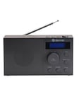 DENVER DAB-51B - Compact DAB+/FM Radio with Dual Alarm (Black) - DAB/DAB+/FM - Svart