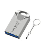 16GB USB 3.0 High Speed Mini Metal U Disk (Black) Data Storage (Color : Silver Grey)