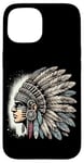 Coque pour iPhone 15 Aztec Warrior Mask Ancient Civilization Mexican Heritage