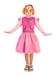 Ciao Skye costume déguisement fille original Paw Patrol La Pat' Patrouille (Taille 5-7 ans) avec masque, Rose,