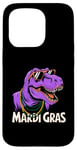 Coque pour iPhone 15 Pro Mardi Grawr Costume de dinosaure T-Rex pour enfant