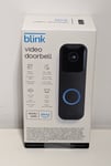 Blink Video Doorbell Black - Two-Way Audio, Works With Alexa - Brand New Sealed