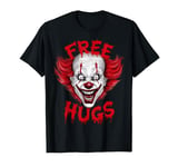 Free Halloween Hugs Evil Killer Scary Clown Horror Halloween T-Shirt