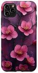 Coque pour iPhone 11 Pro Max Fleur de cerisier japonais Fleur Violet