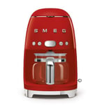 Cafetière filtre SMEG 10 tasses 1050W rouge année 50 DCF02RDEU