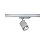 Paulmann 96552 Spot LED ProRail3 Kratos 36° 2000lm 18,5W 4000K 230V Argent système d'éclairage sur Rail, Métal et, 18.5 W