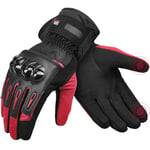 KEMIMOTO Gants de Moto Hiver Homologués 2KP CE, Gants à Trois Doigts Écran Tactile Imperméable, Protection Legère et Chaude, VTT, Activités en Plein air Femme et Homme Gants Tactiques