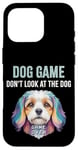 Coque pour iPhone 16 Pro Cavachon Jeu pour chien Ne regardez pas le chien