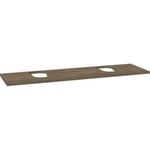 Dansani Inzo Benkeplate, dobbel 160,2x45,3x2,5 cm, u/bl.hull, Brun Eik - 335916252