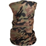 Nackvärmare zan headgear - Motley tube camo one size woodland camouflage mikrofleece