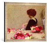 Kunst für Alle 'Image encadrée d'Herbert James Draper Pot Pourri, 1897, d'art dans Le Cadre de Haute qualité Photos Fait Main, 60 x 40 cm, Argent Raya