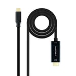 Câble convertisseur USB-C mâle vers HDMI mâle, prend en charge la résolution 4K à 30 Hz, avec une longueur de 3 mètres, idéal pour connecter des appareils avec sortie USB-C à des écrans avec entrée