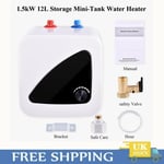 1500W Mini Instant Electric Hot Water 12L Tank Heater Shower Bathroom Faucet Tap