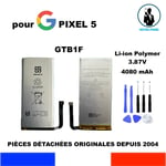 BATTERIE ORIGINALE GTB1F POUR GOOGLE PIXEL 5 5G GTT9Q  GD1YQ G5NZ6 4080mAh OEM