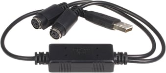 Adaptateur clavier et souris USB vers PS2 (USBPS2PC).[V519]