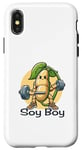 Coque pour iPhone X/XS Faites le plein d'énergie grâce à la protéine de soja Funny Soy Boy Design