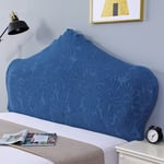 Bleu,2m Housse de tête de lit irrégulière, Protection de tête de lit remplaçable Anti-poussière en Velours Extensible, pour décoration de Chambre à