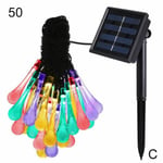 20/30/50led Solar Garden String Lights Fairy 30 Led Christmas C 50led