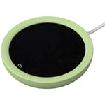 DC 5V USB Chauffant Tasse Chaude Mat Coaster Constant Affichage NuméRique RéGlage Minuterie Chauffage pour Café Thé au Lait,Vert