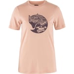 Fjällräven Womens Abisko Wool Fox S/S (Rosa (CHALK ROSE-PORT/302-357) X-large)