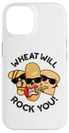 Coque pour iPhone 14 Wheat Will Rock You Funny Food Jeu de mots