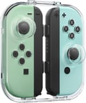 Étui De Rangement Pour Joy-Con, Boîte De Protection Portable Anti-Poussière Compatible Avec Nintendo Switch Joy-Con, Switch/Oled Pc Coque Transparente Avec Fermeture Magnétique