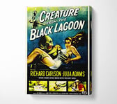 Creature From The Black Lagoon Canvas Print Wall Art - Large 26 x 40 Inches