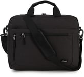 Sac Bandoulière Homme,Résistant À L'eau Sacoche Pc Portable 15.6 Pouces Sac A Main Homme Pour Travail Business L'École Collège Noir