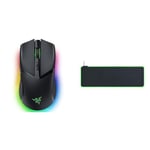 Razer Cobra Pro - Souris Gaming sans Fil Personnalisable Chroma RGB Noir & Goliathus Extended Chroma - Tapis de Souris Gaming XXL et Doux avec éclairage RGB Noir