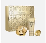 Paco Rabanne LADY MILLION Set 50ml Eau De Parfum, 10ml EDP & 75ml Body Lotion