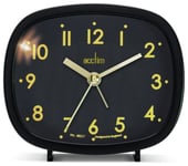 Acctim Hilda Retro Alarm Clock - Black