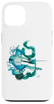 Coque pour iPhone 13 TMNT x Lily Stock Collection Leonardo Watercolor Art