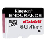 KINGSTON 256GB MICROSDXC ENDURANCE 95R/45W C10 A1 UHS-I CARD ONLY (SDCE/256GB)