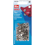 Prym 390363 Lot de 20 mini boutons pression de rechange 8 mm Argent