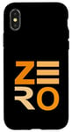 Coque pour iPhone X/XS Orange Zeroed In! Graphique couleur orange