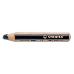 Stabilo Crayon de couleur woody 3in1 multi-surfaces mine extra-large (10 mm) - Noir