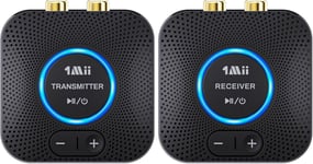 Récepteur Bluetooth pour chaîne stéréo, 2,4 GHz, sans fil, longue portée, faible latence avec AUX RCA, émetteur Bluetooth pour TV, haut-parleur puissant, amplificateur