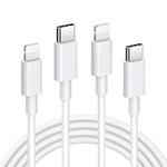 Brand-Tech iPhone Fast Charger Cable, USB C to iphone Cable New iPhone Charger Cable Compatible with iPhone 14 13 12 11 Pro Max X XS Max XR – White (1M+2M)