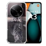 Cokitec Coque Renforcée pour Xiaomi Redmi A3 Animal Chat Reflet