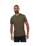 Gant Mens Tonal Archive Shield T-Shirt in Green Cotton - Size Small