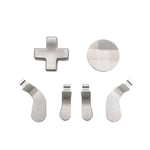 E-WOR Modded Metal Replacement 4 Paddles and 2 D'Pads kit for Xbox One Elite Controller Series 2 (Sliver)
