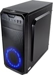 Stahl Boîtier Tour Médian Pc Ordinateur Gaming Matériau Acier Laminé Acrylonitrile Butadiène Styrène Comprend 1 Ventilateur Led De 120 Mm Compatible Avec Atx | Mini Atx | Micro Atx[PCZ231280]