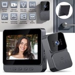 4.3" Screen Wireless Video Doorbell Phone Security Camera Door Bell Intercom UK