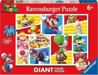 Ravensburger - Floor Jigsaw Puzzle - MARIO FRIENDS & FOES - 125 Pieces - 6+