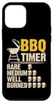 Coque pour iPhone 12 mini BBQ Timer Rare Medium Well Burned Grilling