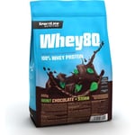 SportLife Whey80 Minttusuklaa + Stevia heraproteiinijauhe, 600 g