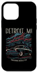 Coque pour iPhone 12 mini Detroit, MI, États-Unis, voitures classiques, Industrial Muscle Design