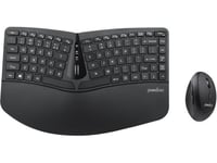 Keyboard + Perixx Mouse Set Wireless Keyboard + Perixx Vertical Mouse Periduo-606 C Ergonomic Black Silent