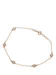 Pre-loved Tiffany & Co. 5 Diamond 18ct Rose Gold Elsa Peretti Diamonds by the Yard Chain Bracelet